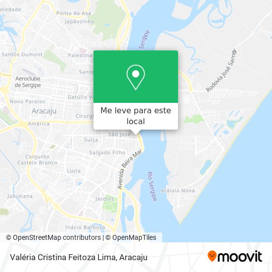 Valéria Cristina Feitoza Lima mapa