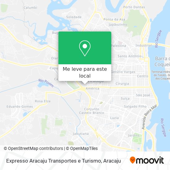 Expresso Aracaju Transportes e Turismo mapa