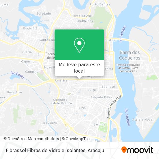 Fibrassol Fibras de Vidro e Isolantes mapa
