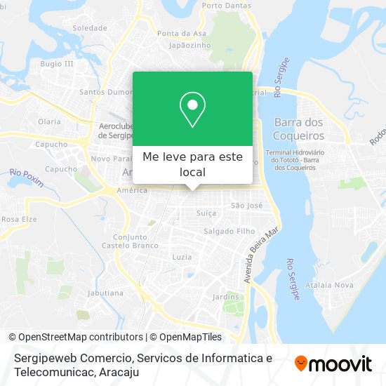 Sergipeweb Comercio, Servicos de Informatica e Telecomunicac mapa