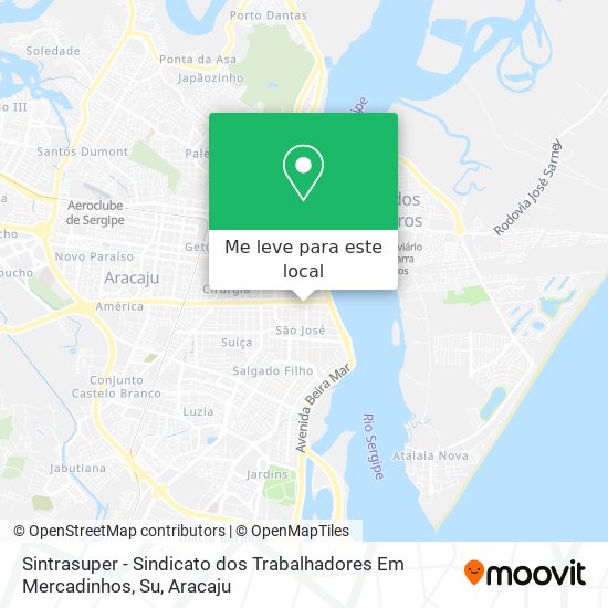 Sintrasuper - Sindicato dos Trabalhadores Em Mercadinhos, Su mapa