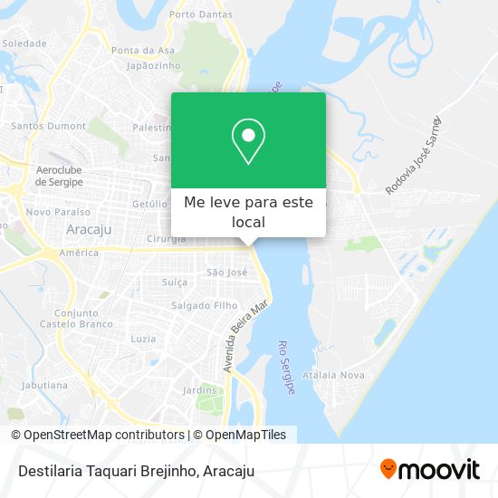 Destilaria Taquari Brejinho mapa