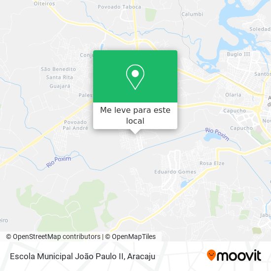 Escola Municipal João Paulo II mapa