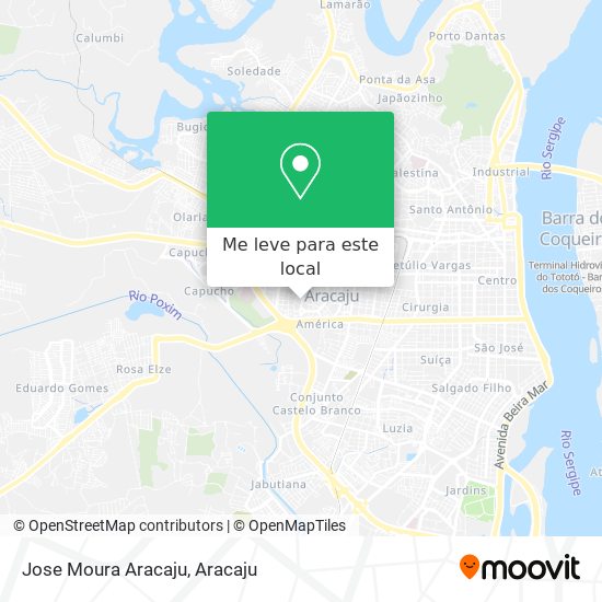 Jose Moura Aracaju mapa