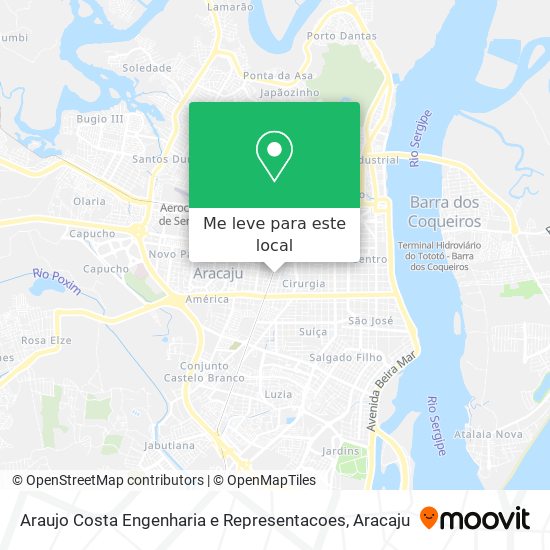 Araujo Costa Engenharia e Representacoes mapa