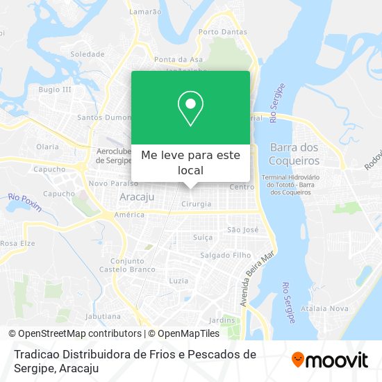 Tradicao Distribuidora de Frios e Pescados de Sergipe mapa