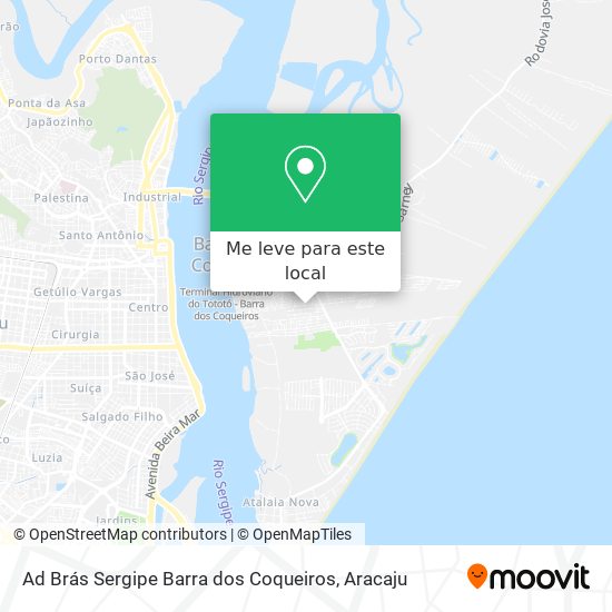 Ad Brás Sergipe Barra dos Coqueiros mapa