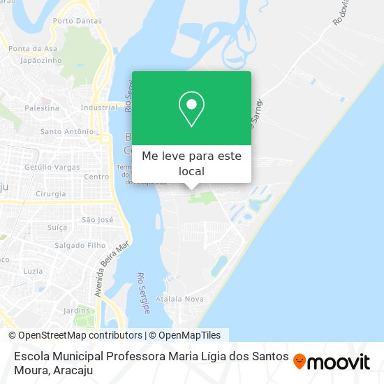 Escola Municipal Professora Maria Lígia dos Santos Moura mapa