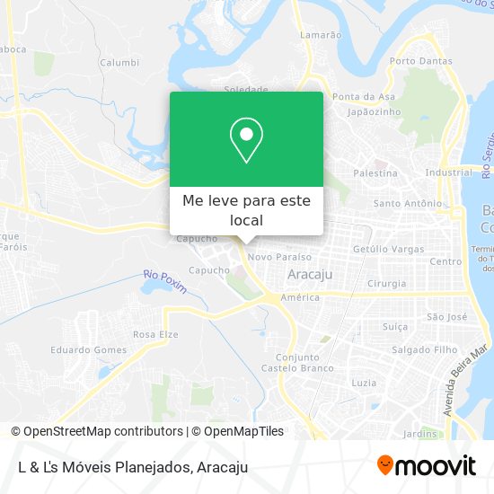 L & L's Móveis Planejados mapa