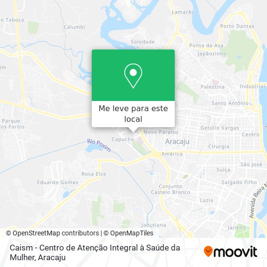 Caism - Centro de Atenção Integral à Saúde da Mulher mapa