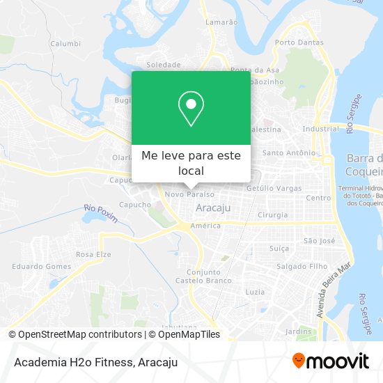 Academia H2o Fitness mapa