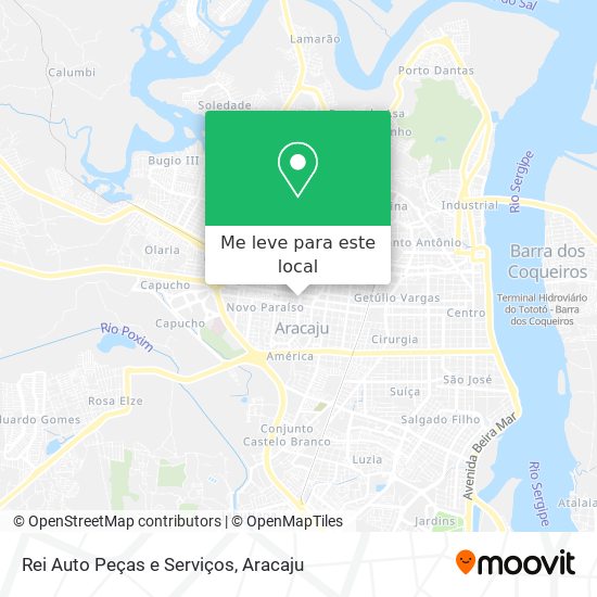 Rei Auto Peças e Serviços mapa