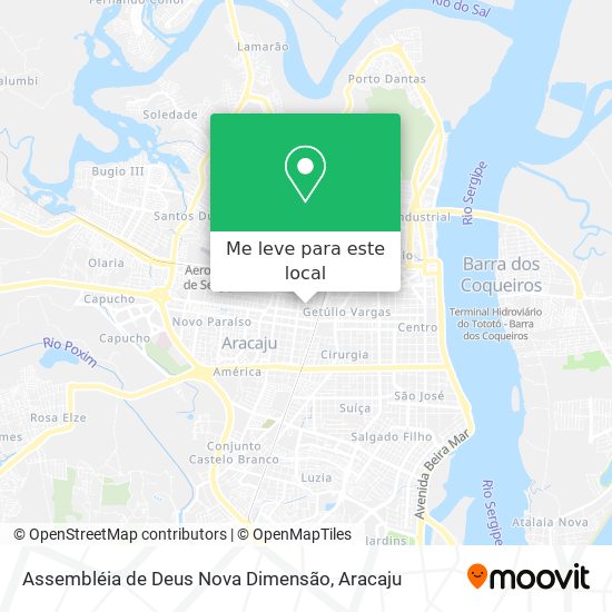 Assembléia de Deus Nova Dimensão mapa