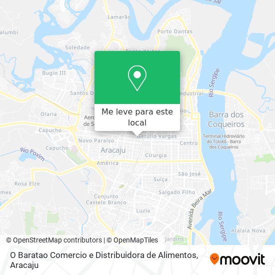 O Baratao Comercio e Distribuidora de Alimentos mapa