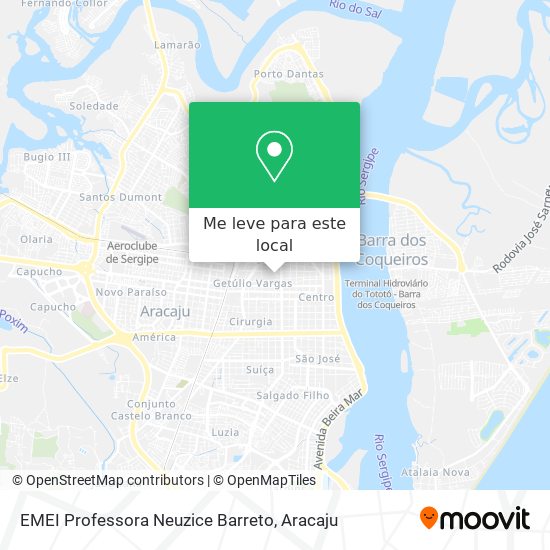 EMEI Professora Neuzice Barreto mapa