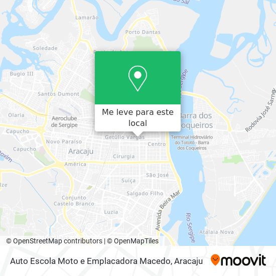 Auto Escola Moto e Emplacadora Macedo mapa