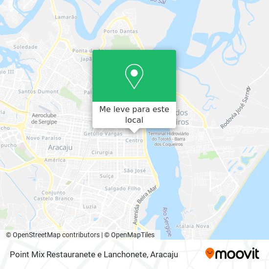 Point Mix Restauranete e Lanchonete mapa