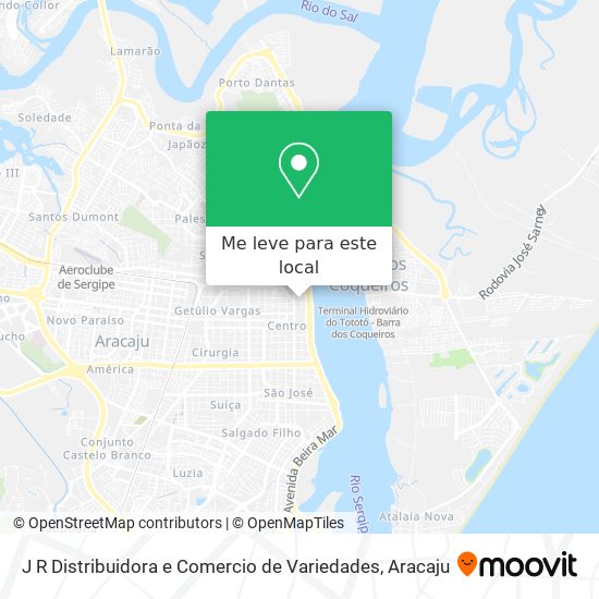 J R Distribuidora e Comercio de Variedades mapa