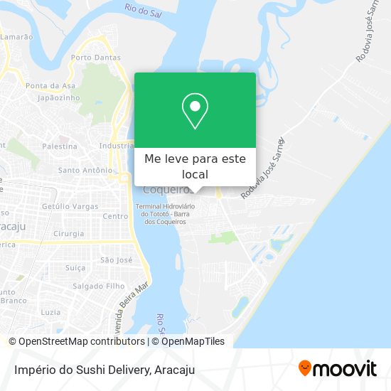 Império do Sushi Delivery mapa