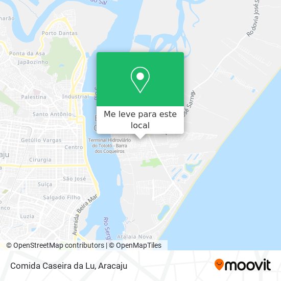 Comida Caseira da Lu mapa