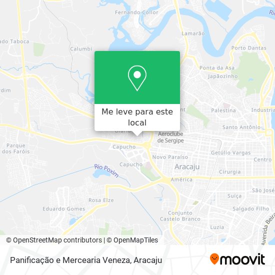 Panificação e Mercearia Veneza mapa