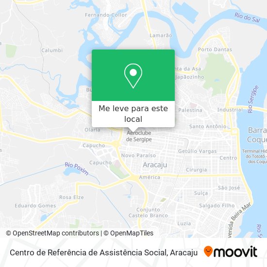 Centro de Referência de Assistência Social mapa