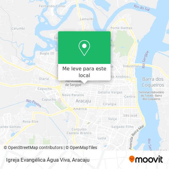 Igreja Evangélica Água Viva mapa