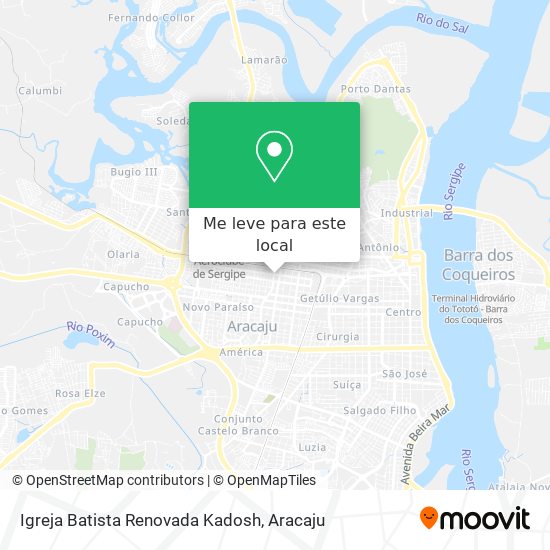 Igreja Batista Renovada Kadosh mapa