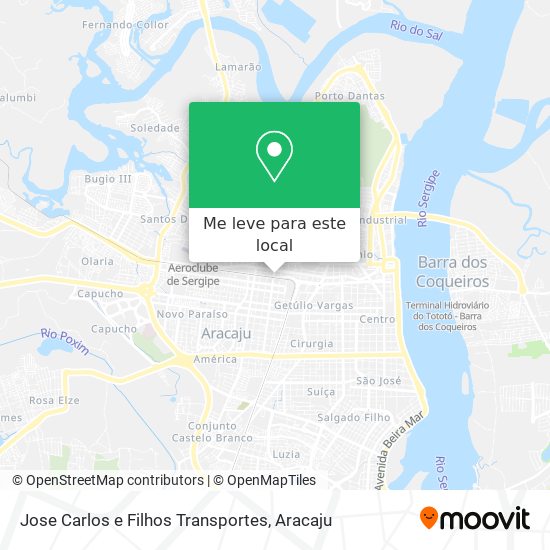 Jose Carlos e Filhos Transportes mapa