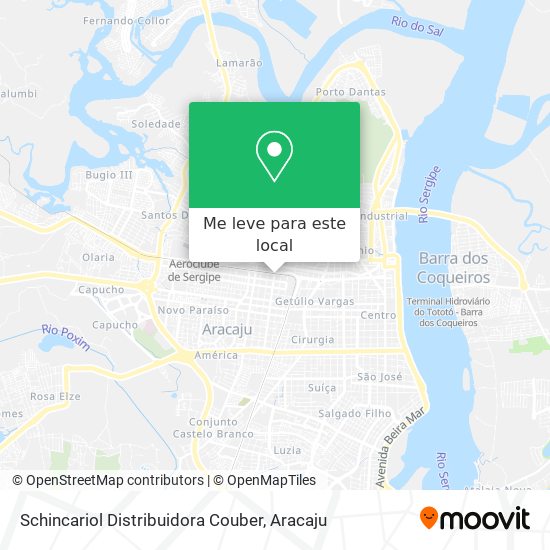 Schincariol Distribuidora Couber mapa