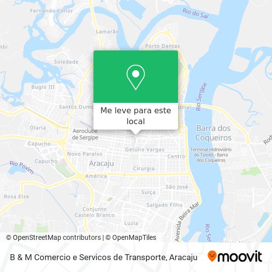 B & M Comercio e Servicos de Transporte mapa