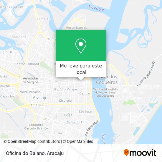 Oficina do Baiano mapa