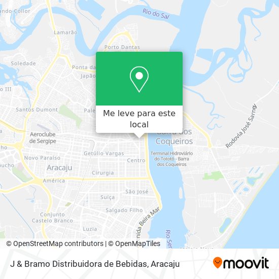 J & Bramo Distribuidora de Bebidas mapa