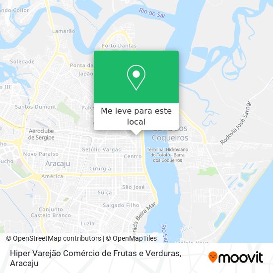 Hiper Varejão Comércio de Frutas e Verduras mapa