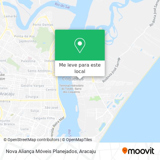 Nova Aliança Móveis Planejados mapa