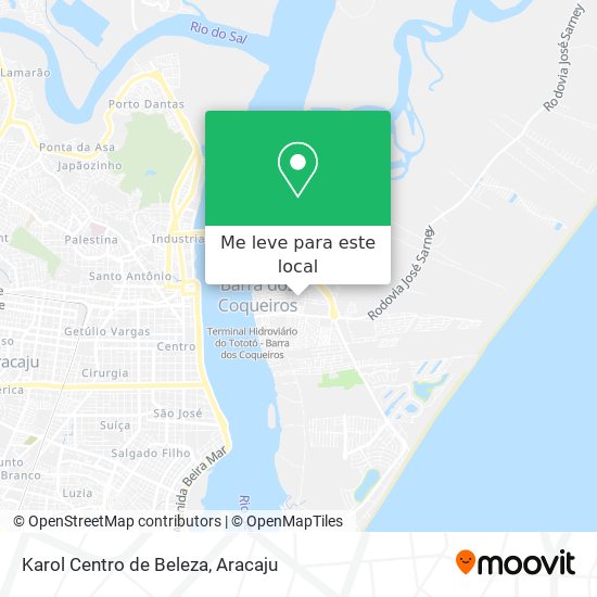 Karol Centro de Beleza mapa