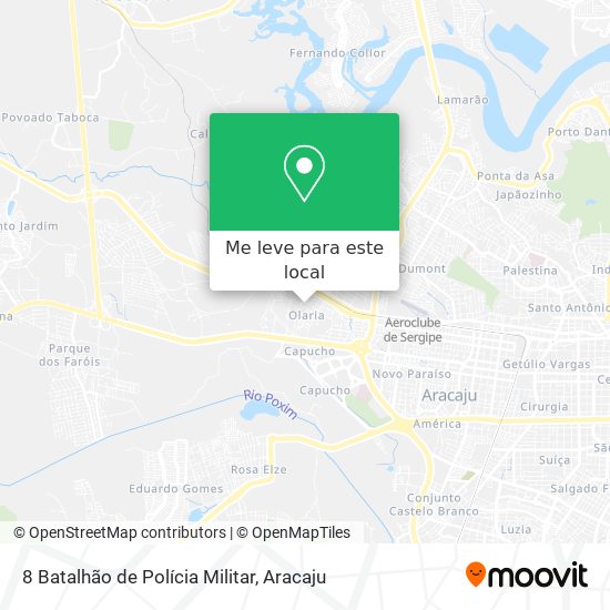 8 Batalhão de Polícia Militar mapa