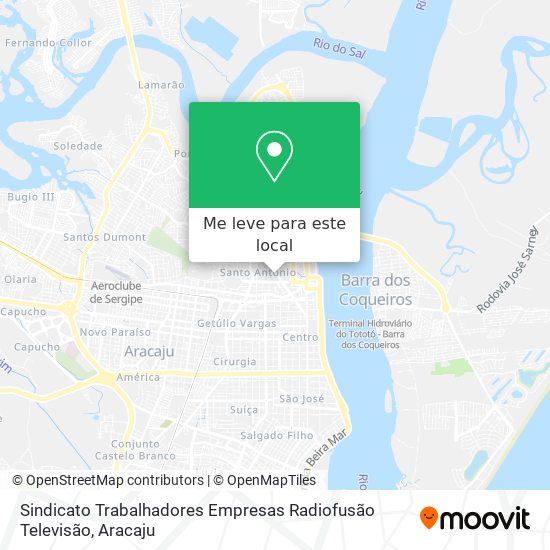 Sindicato Trabalhadores Empresas Radiofusão Televisão mapa