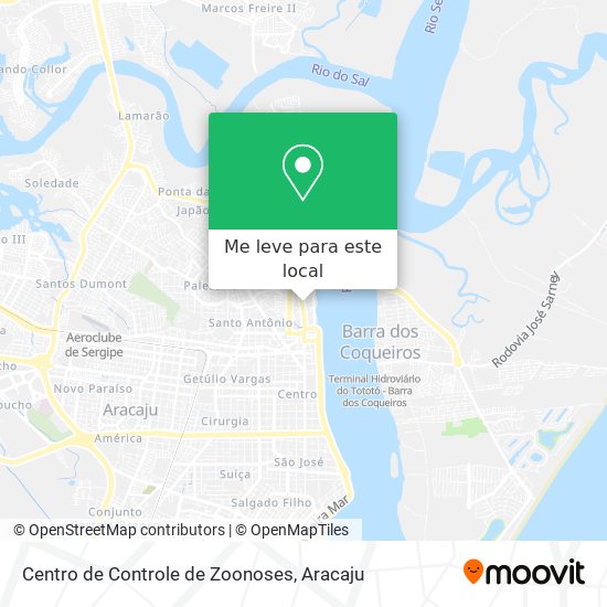 Centro de Controle de Zoonoses mapa