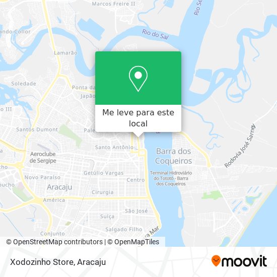 Xodozinho Store mapa