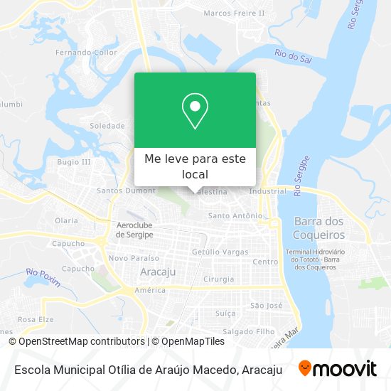 Escola Municipal Otília de Araújo Macedo mapa