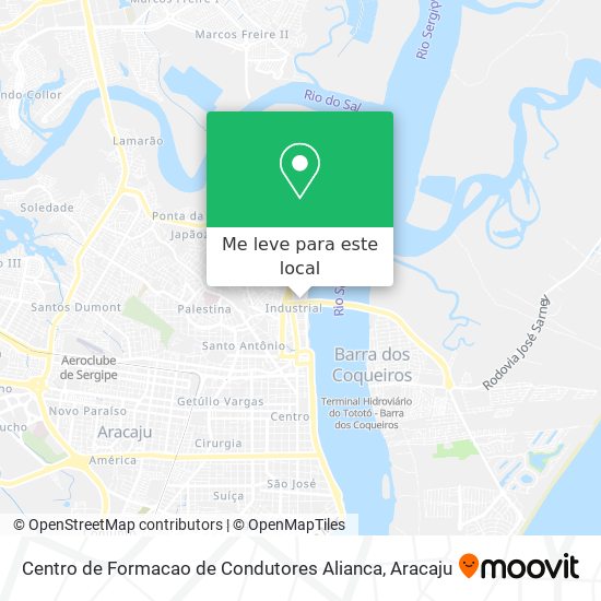 Centro de Formacao de Condutores Alianca mapa