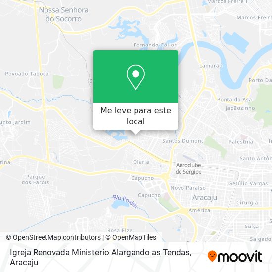 Igreja Renovada Ministerio Alargando as Tendas mapa