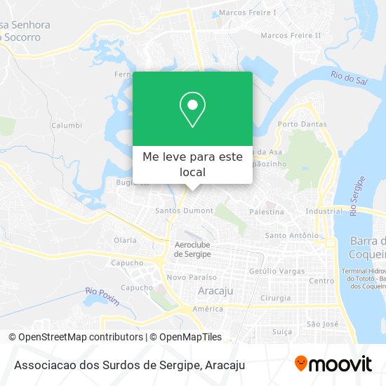 Associacao dos Surdos de Sergipe mapa