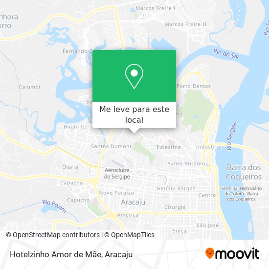 Hotelzinho Amor de Mãe mapa