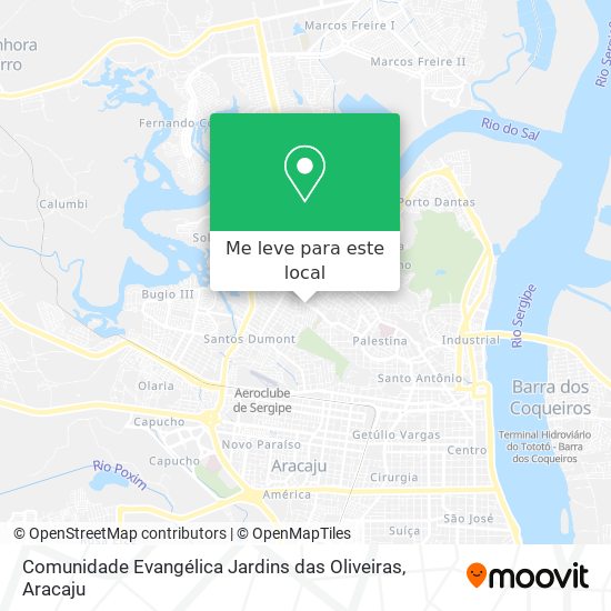 Comunidade Evangélica Jardins das Oliveiras mapa