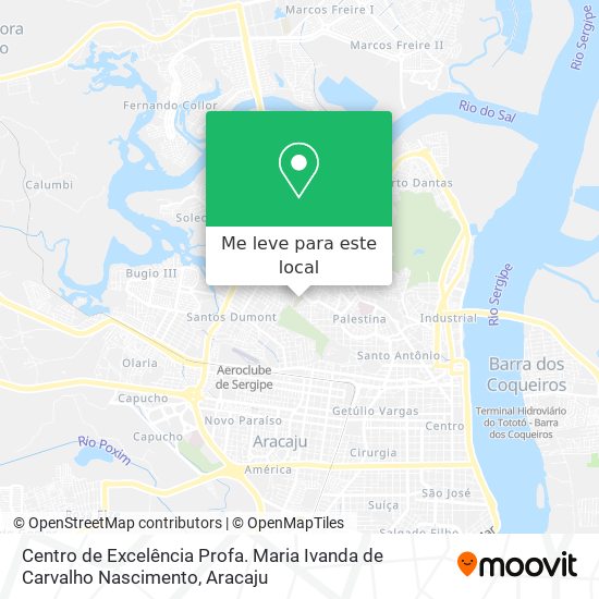 Centro de Excelência Profa. Maria Ivanda de Carvalho Nascimento mapa