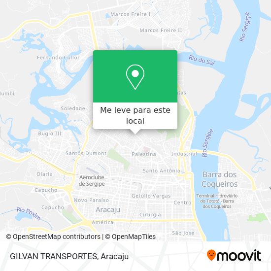 GILVAN TRANSPORTES mapa