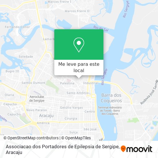 Associacao dos Portadores de Epilepsia de Sergipe mapa