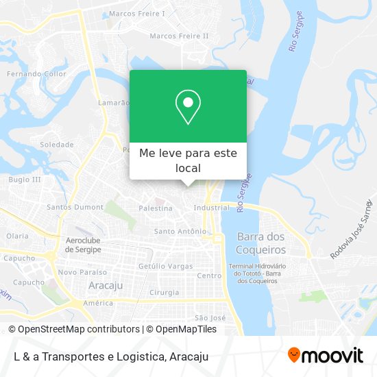 L & a Transportes e Logistica mapa